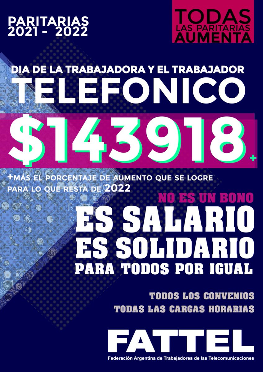 suttach's tweet photo. #Paritarias 2021/2022 NO ES UN BONO, ES SALARIO, ES SOLIDARIO https://t.co/dlkJh1Rzgg