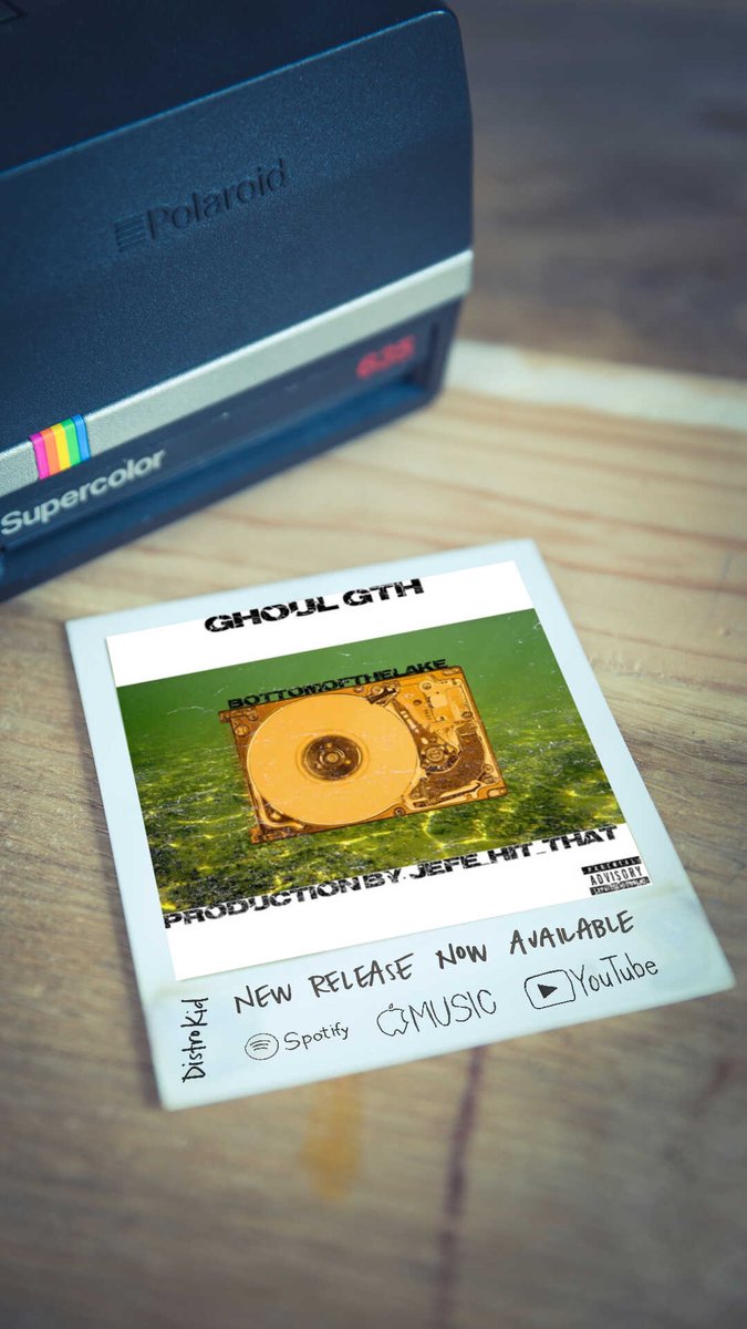 ghoulgth's tweet photo. Its out now on Spotify! Go vibe and I got another one for y'all in a week or so. π§ββοΈ #GTH #Ghoulish #BottomoftheLake #regrets https://t.co/cnep5u09Nf