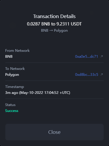 xiaobin92058193's tweet photo. BNB → Polygon @hashflow_ https://t.co/G6QHdtokyh