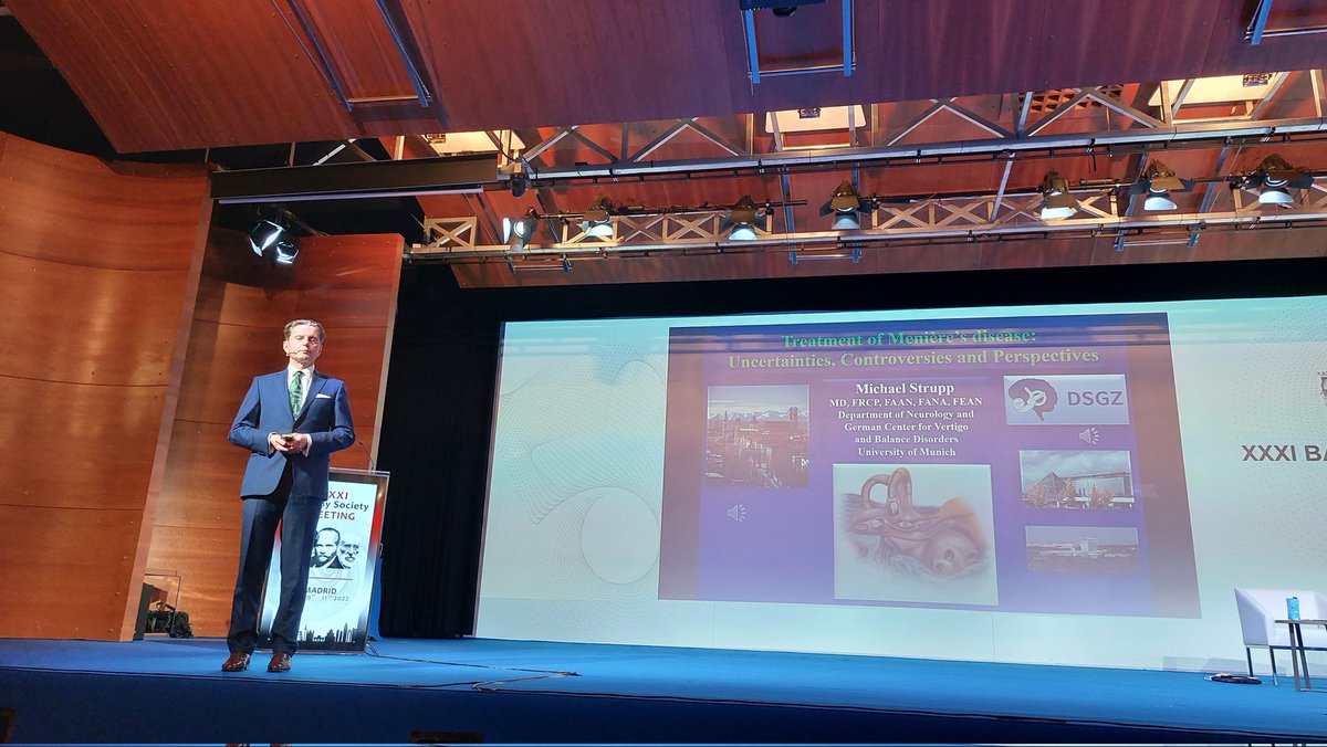 XXXI Barany Society Meeting in Madrid 
Day two 
<a href="/barany2022/">Barany2022</a>
#vestibular #vertigo #vestibularrehabilitation #menieresdisease