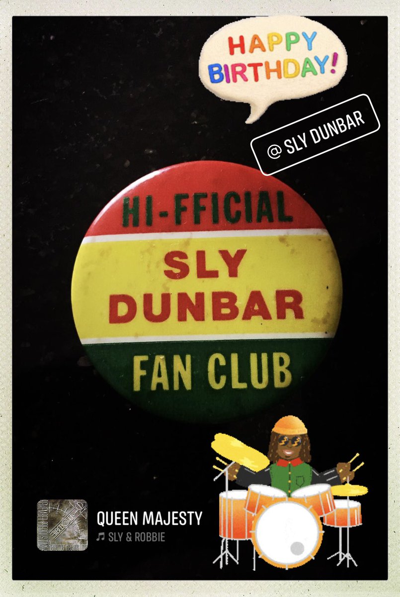Happy Birthday to the one Sly Dunbar aka Drumbar. Lowell Fillmore “Sly” Dunbar #Revolutionaries #Aggrovators #Upsetters #RiddimTwin #RiddimTwins #Legend #HappyBirthday #GOAT #drummer #drums #Reggae #Jamaica #international #SlyandRobbie #SlyDunbar #Sly ⭐️🎶🥁🇯🇲