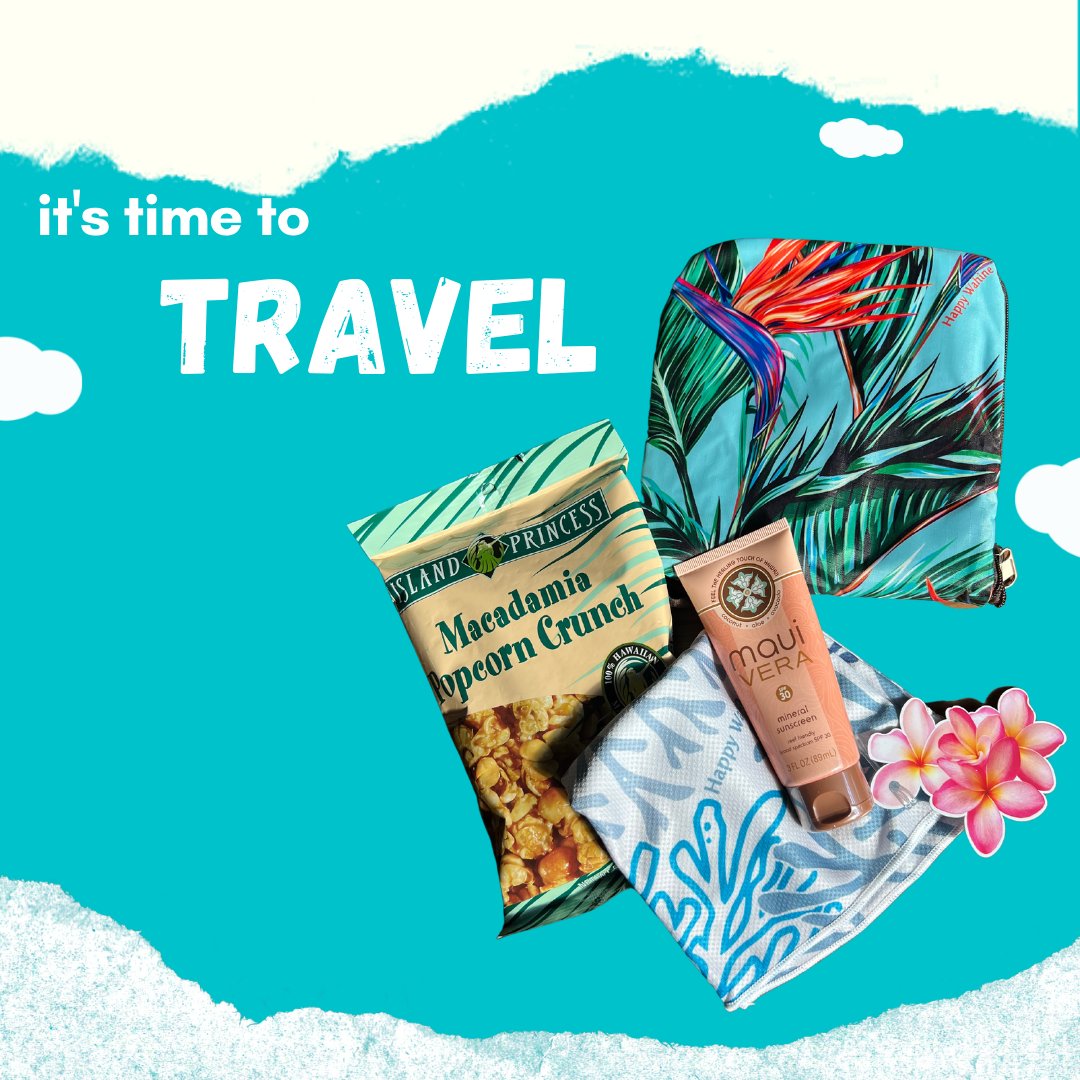 SheLivesAloha's tweet photo. Our latest kit is shipping with your Hawaii travel essentials, including reef-friendly sunscreen and the most amazing travel bag. https://t.co/j8gwhS0s7h