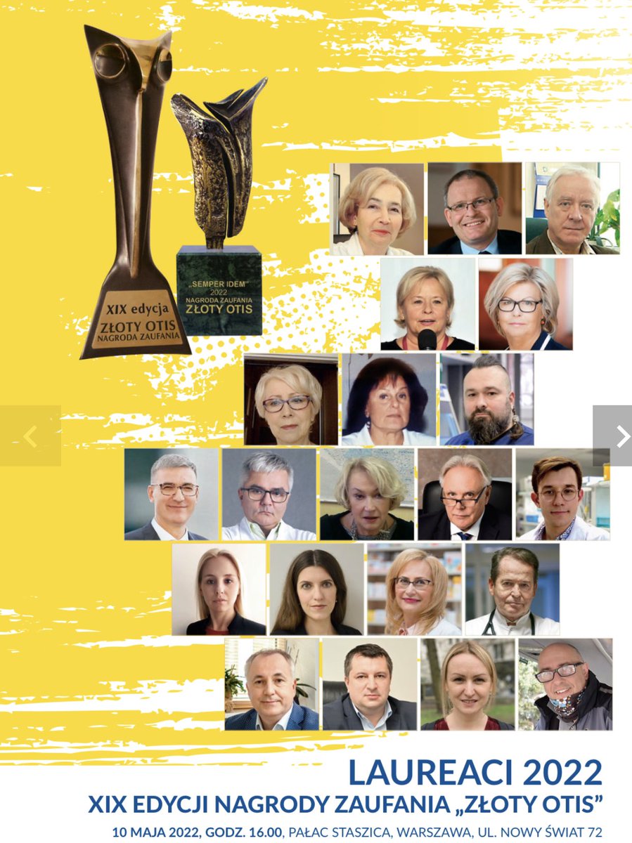AndyOsa1978's tweet photo. Dziś otrzymałem wyjątkowe wyróżnienie nagrodę zaufania Złoty Otis za osiągnięcia w medycynie w 2021 roku! 💪👍 https://t.co/IIb7cXzaTA