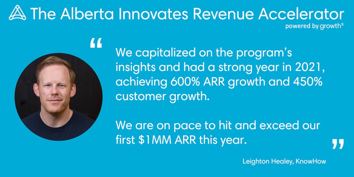 ATTN #albertatech founders, the deadline to apply to The <a href="/ABInnovates/">Alberta Innovates</a> Revenue Accelerator is May 16. Don't miss the only Alberta program 100% focused on customers and revenue! Learn more and apply now: growthx.com/taira/