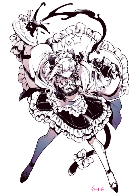 【※女装注意※】メイドさんすくみ単体🍢 