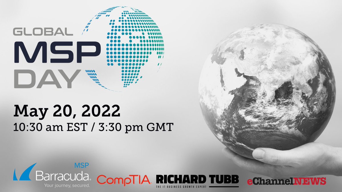 GlobalMSPDay's tweet photo. Global MSP Day is just 10 days away! Have you registered yet? 🌍 
MSP Day provides a significant opportunity to connect and build partnerships with like-minded organizations.

We'll see you on May 20th, 10:30 AM EST! To join in on the celebration visit: https://t.co/npzaFCFvi8 https://t.co/NkvMDm39nR