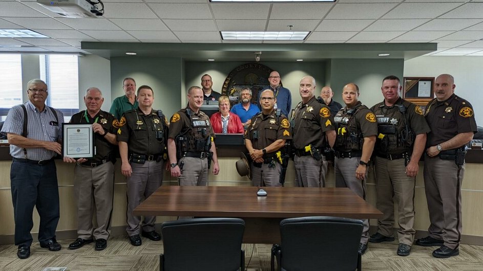 The Buffalo County Board of Commissioners has always been by our side to support us. Their support ensures we are able to put on the badge and protect our citizens.  Today the board has proclaimed this week as National Police Week.  Thank you for the continued support!
9093