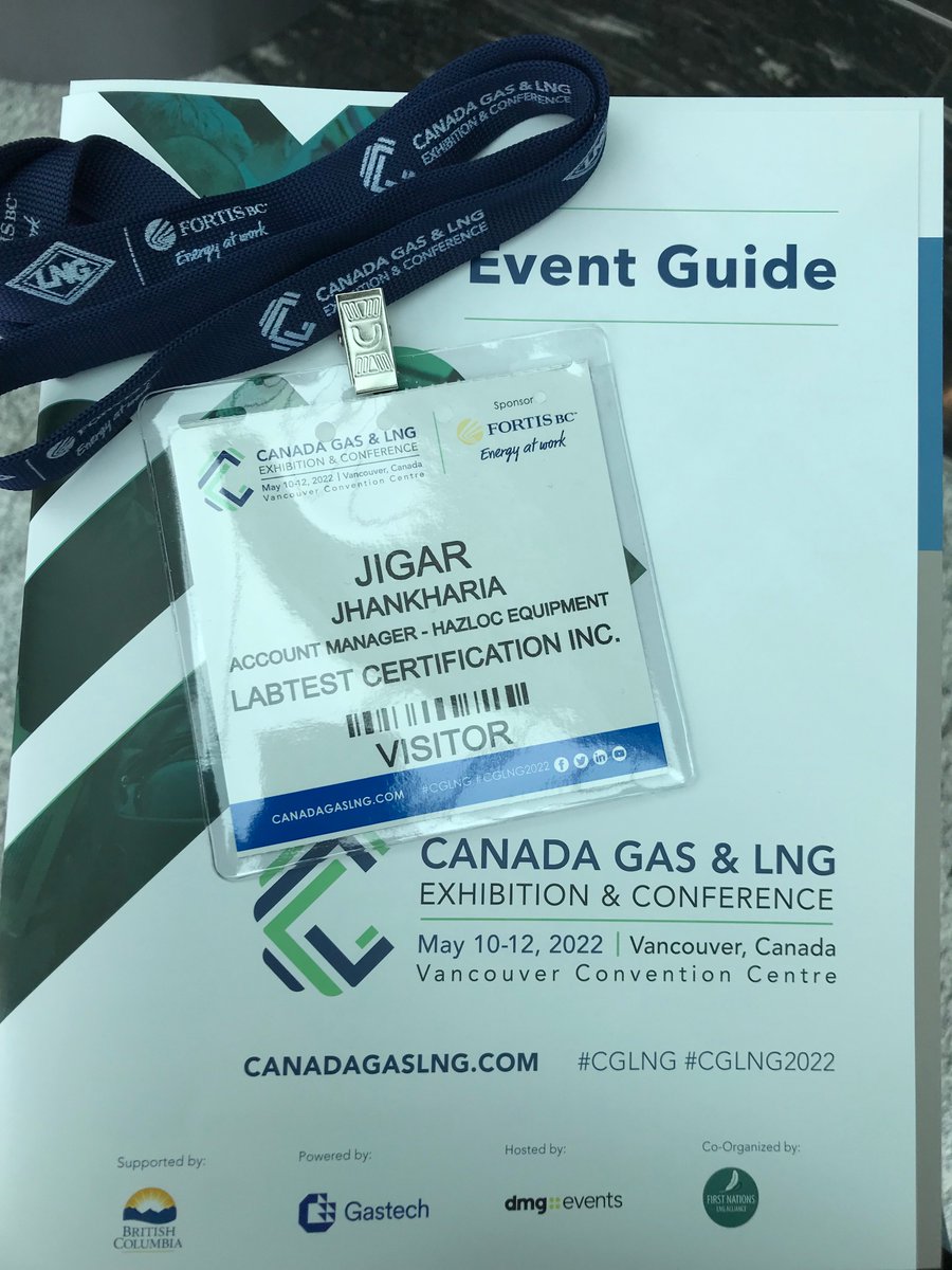 Day 1 at @CanadaGasLNG in beautiful Vancouver, BC! We are here and looking forward to making great connections. 
#CGLNG2022 #CGLNG #NaturalGas #LNG #energy #producttesting #productcertification #productcompliance #exhibition #yvr #vancouverbc #vancouverevents #canada