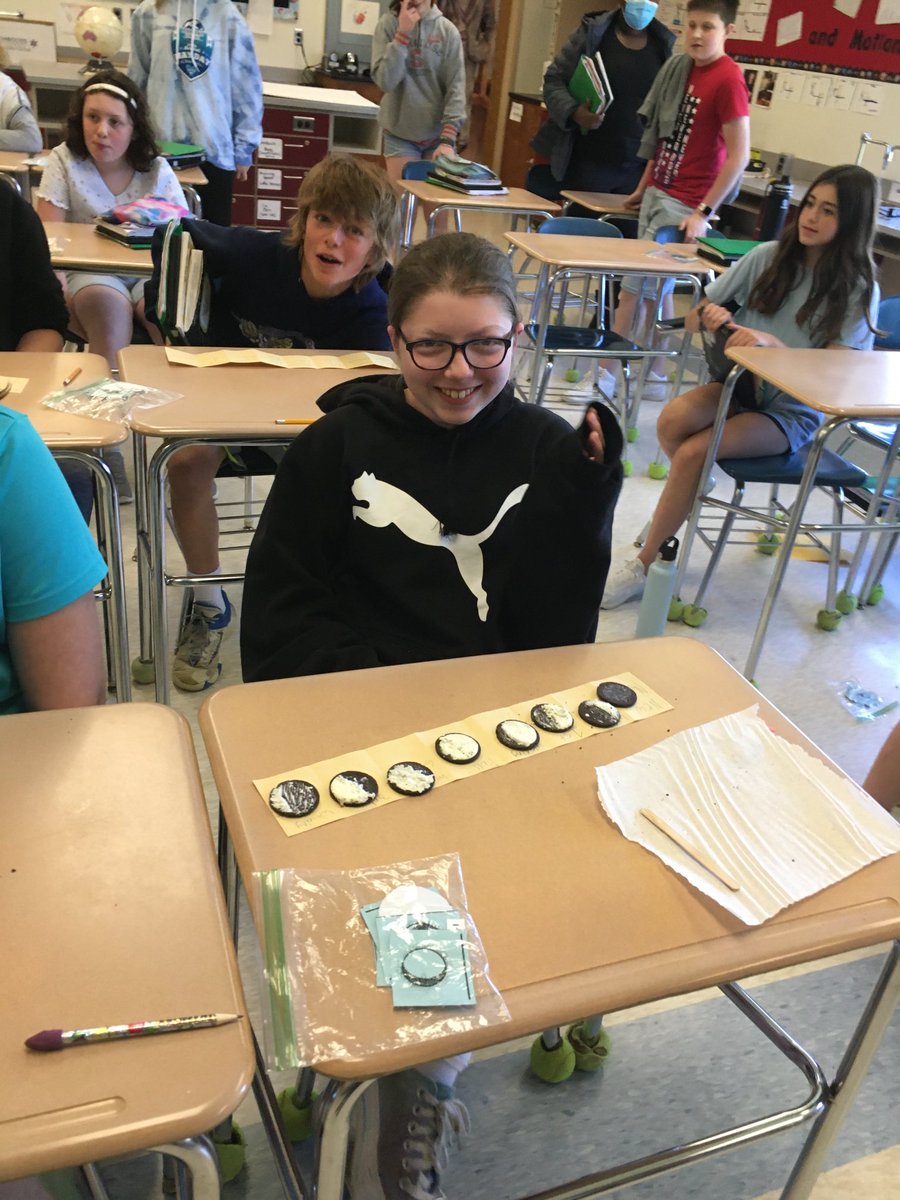 ⁦<a href="/jdbillscnzm/">David C. Bills</a>⁩ ⁦<a href="/WestGeneseeCSD/">West Genesee Schools</a>⁩ Sometimes you just have to “Consume the Moon!”  #lunarphases #middleschool #science #handson #schoolisfun #astronony
