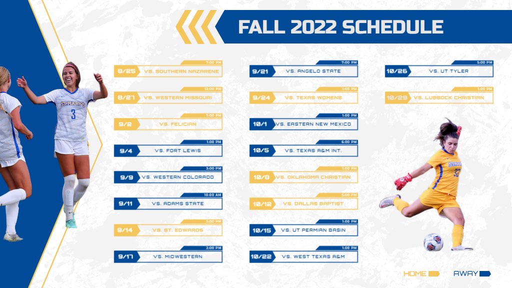 StMUwsoccer's tweet photo. Just a few months away from the start of our 2022 season! 

Save the dates. We look forward to seeing everyone out on the pitch this fall! https://t.co/7QROFOQskh