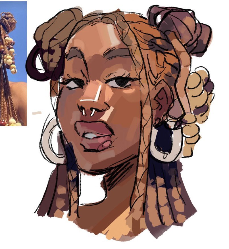 XavierILL's tweet photo. Day three of me stealing my friend’s iPad and doodling in Procreate https://t.co/YW3sXG62WF