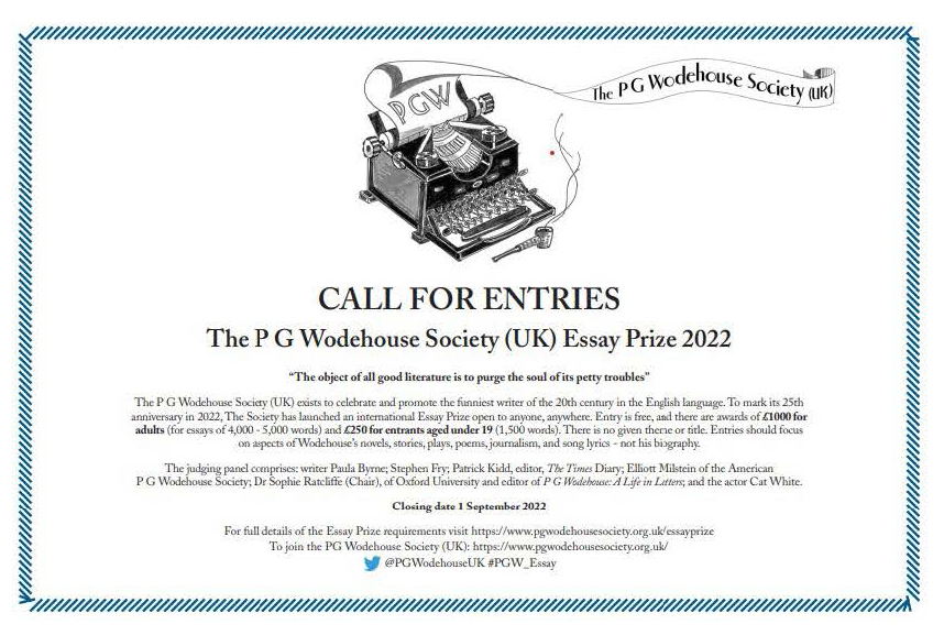 PG Wodehouse Society on Twitter "We're looking forward to receiving