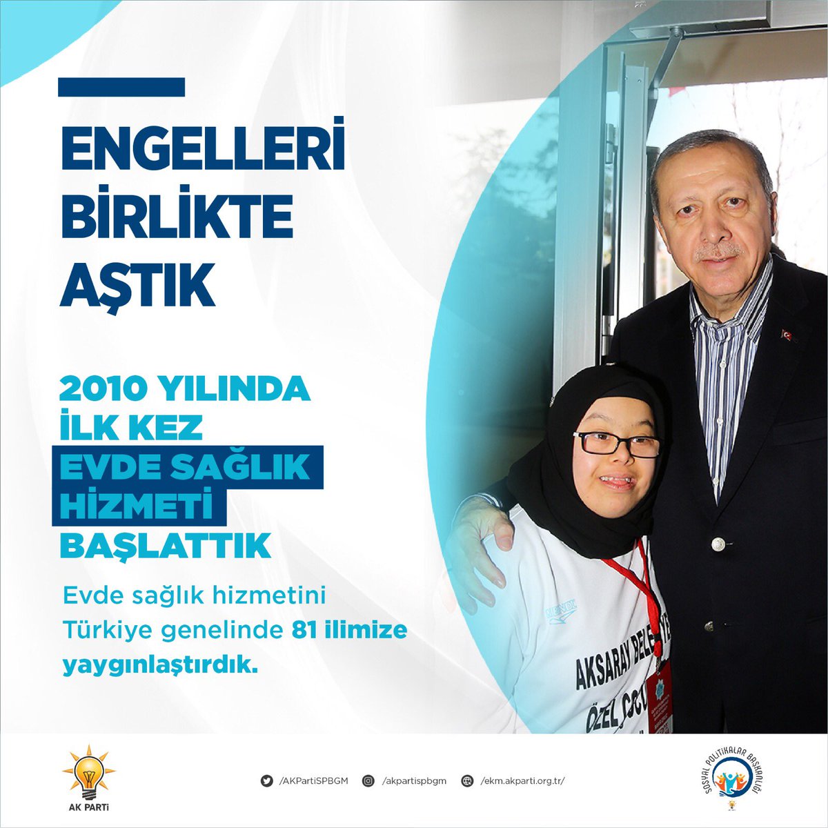 Akkadin_Hakkari's tweet photo. *10-16 Mayıs Engelliler Haftası

“Hak” eksenli bir anlayışla engelli vatandaşlarımız için eğitimden sağlığa, sosyal yardımdan bakıma, istihdamdan erişilebilirliğe kadar her alanda hayata geçirdiğimiz politikalarla engelleri birlikte aştık.

#EngelleriBirlikteAştık https://t.co/cLo2E5pL5b