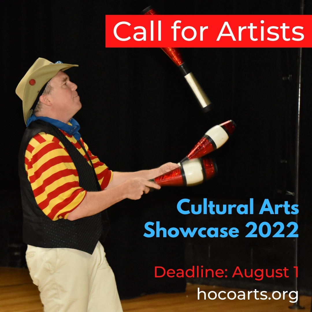 hocoarts's tweet image. The Showcase is back &amp;amp; we’re looking for artists! The 2022 Cultural Arts Showcase will be held on Wed, 11/16/22. 

Learn more about &amp;amp; apply at hocoarts.org/explore/opport…

#hocoarts #hocomd #culturalartsshowcase
