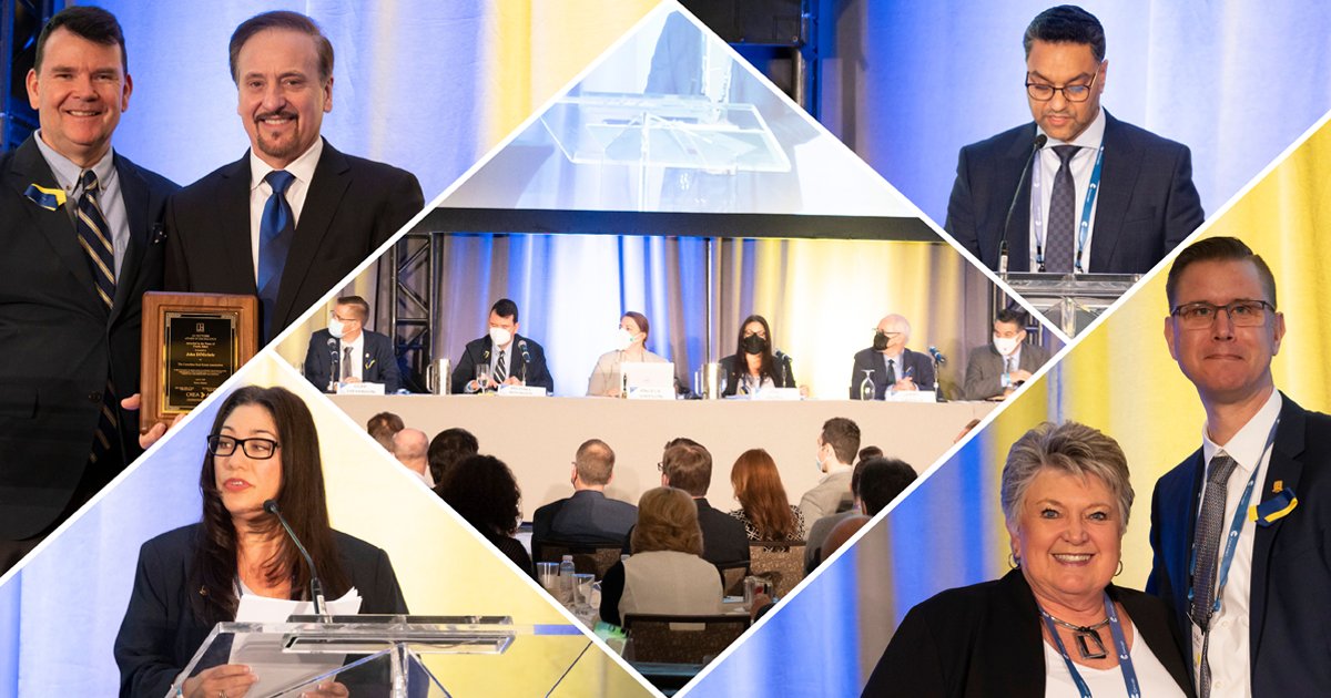 CREA_ACI's tweet photo. #ICYMI Today on #CREACafé, we recap our first hybrid event with members from across 🇨🇦 connecting both virtually and in-person over two days of programming for #CREABrokerSummit, Leadership Summit and #CREAAGM 👉 https://t.co/eL3Ok1Ksfm https://t.co/vyAp8hewcE