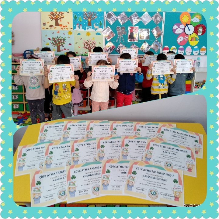 CopeAtma's tweet photo. Çumra Hürriyet İlkokulu Anasınıfı öğrencilerimiz proje sonunda sertifikalarını aldılar. ♻️♻️♻️

@eTwinningKonya @konyamem @SeyitAliBuyuk @servetal61 @CumraMem @KONCEPSifirAtik @cumraajans @CopeAtma https://t.co/MZKf32xNYk