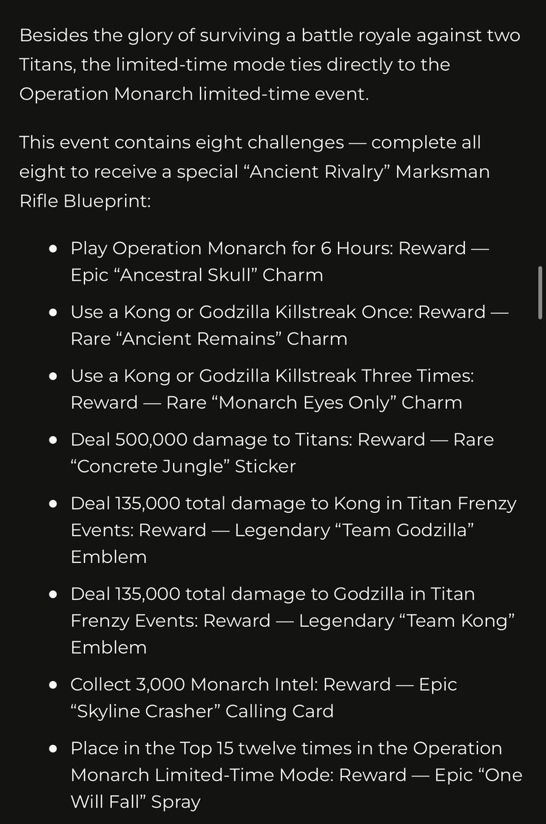 charlieINTEL's tweet photo. Operation Monarch Limited Time playlist is live May 11 through May 25 in #Warzone. 

Details on the mode + Rewards included for playing: https://t.co/tDQQVCktAZ