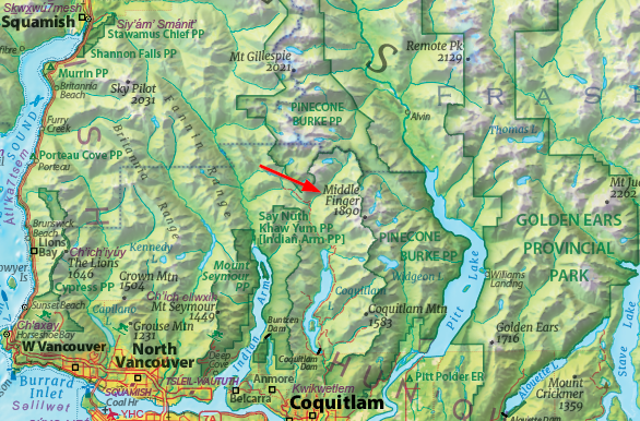 ClarkGeomatics's tweet photo. The Middle Finger is a mountain in the Five Fingers Group located between Pitt Lake and Coquitlam Lake, in British Columbia. Who knew?
#SalishSea #geography #shadedrelief #cartography #lovemaps #reliefmap #britishcolumbia #maps #gis #mapping https://t.co/5ibNoBlqYq