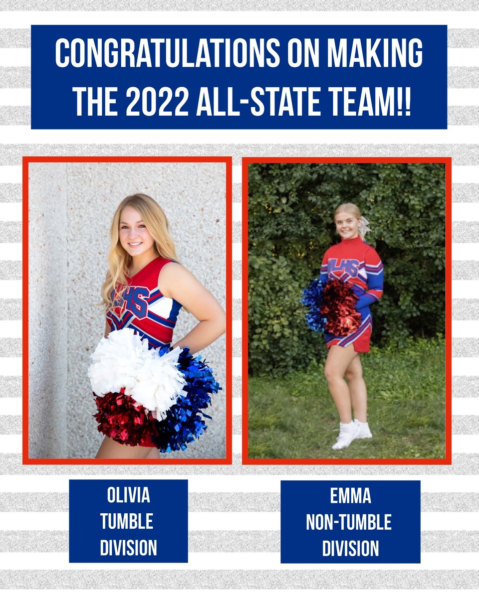 WiscoLutheranHS's tweet photo. Two WLHS cheerleaders made the All-State team! 📣🥳Olivia Imberger ('22) made the All-State tumble team, and Emma Stuart ('24) made the All-State non-tumble team. Congratulations, ladies! We know how hard you worked to get here.

#wiscoway #cheerleading #highschoolcheer #allstate https://t.co/QAxjqvsMMO