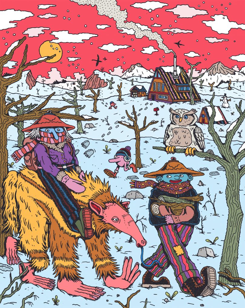 creativeboom's tweet photo. Melcher Oosterman creates intricate, colourful illustrations without even planning them https://t.co/7B1aKbdGXx https://t.co/p7gv2kCTPr