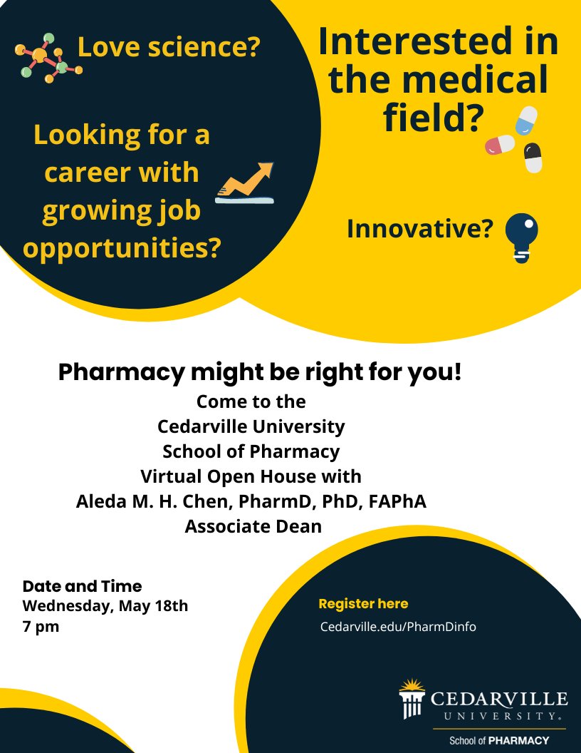 JColeRx's tweet photo. My career as a pharmacist has been incredibly rewarding and allowed me to explore areas of passion. Interesting in learning more about this career? Join us for a virtual open house to learn how pharmacists are changing healthcare for the better! #pharmacist #healthcare @CUPharm https://t.co/P9jKa6c3Zv