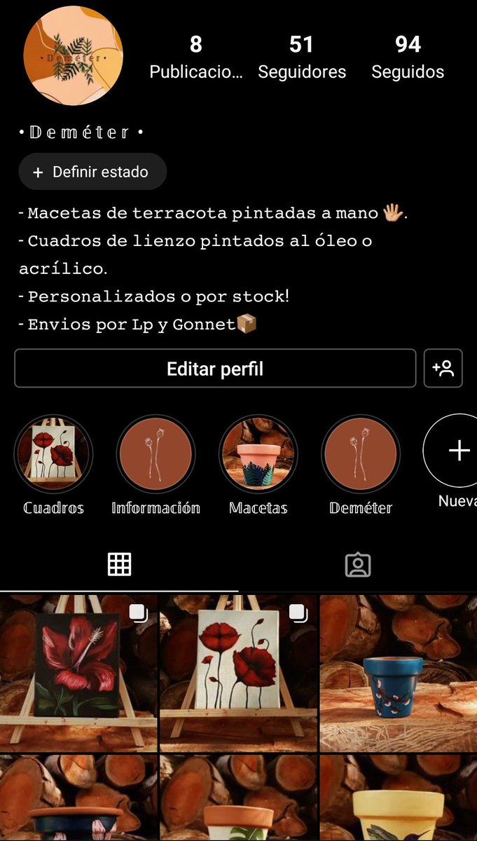 Fran_carattoli's tweet photo. Buenaas!!
Dicen por ahí que Twitter es servicio, así que aprovecho esto para hacer un poco de publicidad sobre mi emprendimiento 😊.
Estoy vendiendo macetas de terracota pintadas con acrílicos, y cuadros hechos con lienzo de algodón puro pintados con Óleos. https://t.co/dXqOGteNi6