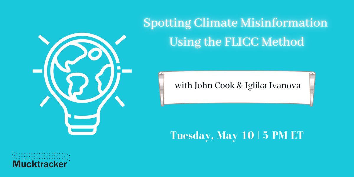 mucktracker's tweet photo. 5pm ET today! Join @johnfocook &amp; @prim_rose to discuss how we can address #misinformation &amp;  #climatechange in the classroom. https://t.co/0CHY90otub
#climateeducation #medialiteracy #STEM https://t.co/VuaFLMlWrX