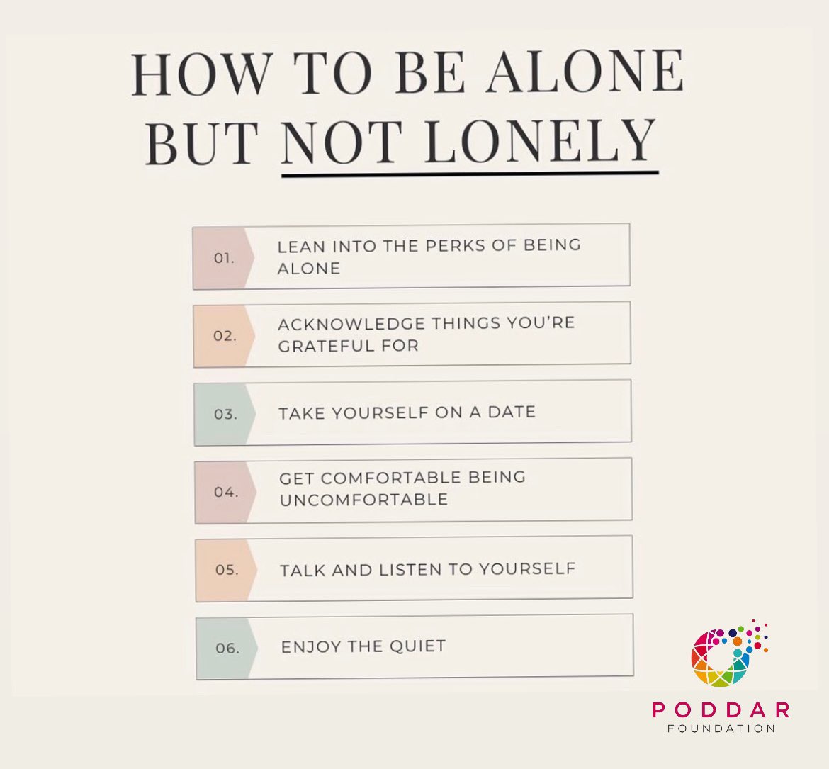 MentalHealthPod's tweet photo. Do you like spending time by yourself?!
#MentalHealthMatters        #poddarfoundation #lonliness #selfcare #goodvibes #Mentalhealth #selflove #mindfulness #Patience #Courage #forgiveness #Inspiration #selflove #Happiness #meditation.
#Loveyourself #Healing #selfesteem #depression https://t.co/3ag5cQWAMS