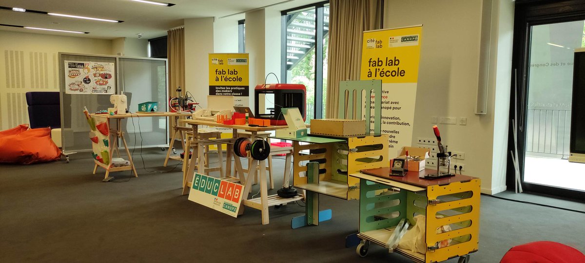 MarjodeBortoli's tweet photo. 👏La superbe équipe #innovation pédagogique de @reseau_canope est prête et vous attend avec ses partenaires @cardiestras cardie @acnancymetz @lab110bis #IFEN à la #JNI2022 pour vous présenter Labs et FabLabs de l'#education 
🥳salle Londres - https://t.co/lUcT6VFwjJ https://t.co/SRfWVqRANT