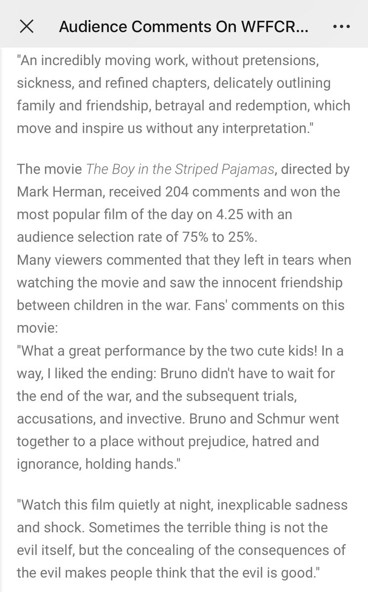WFFChildRight's tweet photo. The news report for #wffcr has been released, about the audience comments on WFFCR films. #Childcare #ChildrenRight #childrenrights #childrensmentalhealthweek #FilmFestival https://t.co/C9eqEoY3q8
