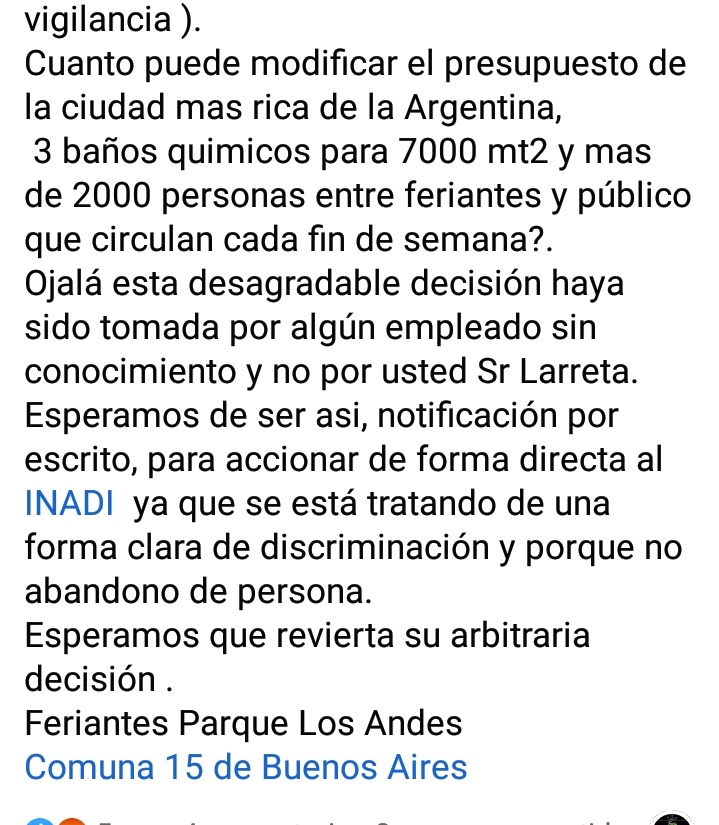 LosFeria's tweet photo. @horaciorlarreta @inadi @diegosantilli https://t.co/Kyx587UEXs