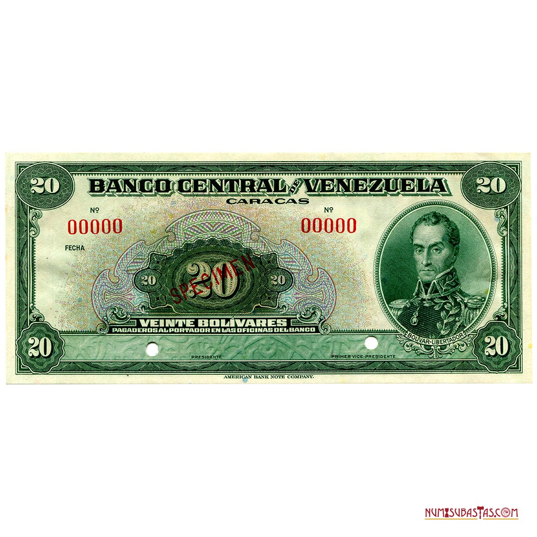 numisubastas's tweet photo. EN SUBASTA:
SPECIMEN de 20Bs emitido a partir de 1941 (EEUU)
Para mayor información consultar el link:
https://t.co/i8kPgBx0AP
#Notafilia #Billete #PapelMoneda #BankNotes #Note #PaperMoney #PaperMoneyAuction #PaperAuction #RarePaperMoney #RareBankNote https://t.co/kVpFB00ylX