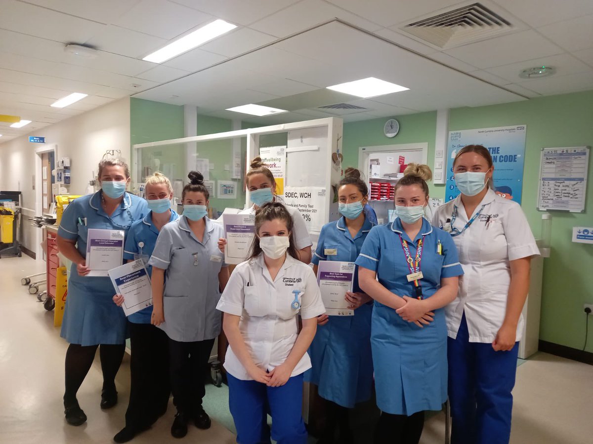 Helen_Gannon's tweet photo. Great Day visiting West Cumberland Hospital @NCICNHS placement areas to show recognition for all the amazing support they show our students.. #westies #teamwch @gemmalumsdon31 @TallyOk https://t.co/qNS3sEmvcQ