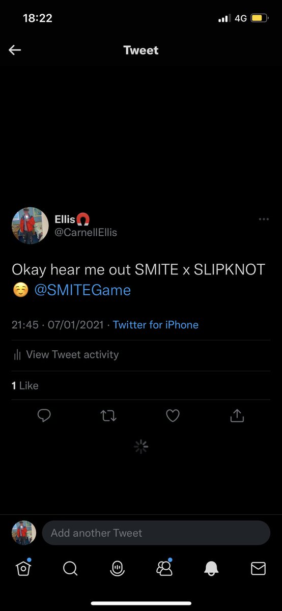 CarnellEllis's tweet photo. @SMITEGame @slipknot Called it https://t.co/0cdQekcBSl