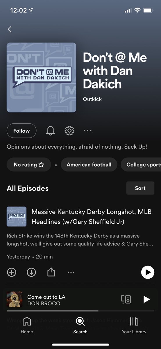 DCOFFEE317's tweet photo. @HughJanus4000 @dandakich @Outkick There’s already been a podcast this entire time. https://t.co/miBMmn3l0v