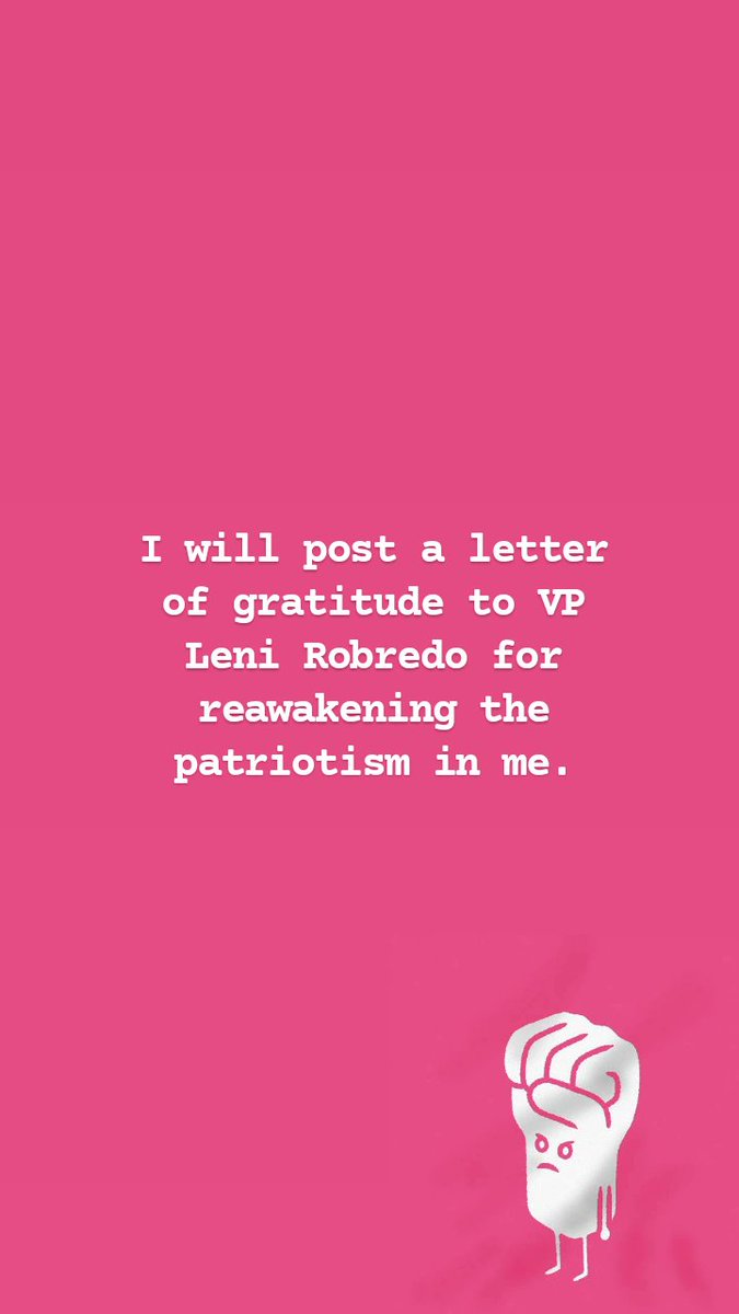 mdlmaria15's tweet photo. I'm currently in the phase of acceptance. Everything happens for a reason, but VP Leni is correct. The fight has just begun. We, the next generation, will nurture the seeds until they bloom into a flower. 

forever a KaKAMPInk 🌸 @lenirobredo
#HalalanResults https://t.co/GxONPWeeVq