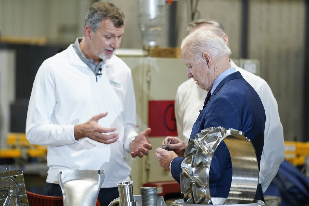 Siemens Energy (@siemens_energy) on Twitter photo #ICYMI We were honored to join <a href="/POTUS/">President Donald J. Trump</a> last Friday to launch AM Forward. This initiative is designed to upgrade the capacity of America’s small and medium-sized manufacturers using #AdditiveManufacturing. Learn more about it ▶️ sie.energy/60184rHir #ICYMI We were honored to join <a href="/POTUS/">President Donald J. Trump</a> last Friday to launch AM Forward. This initiative is designed to upgrade the capacity of America’s small and medium-sized manufacturers using #AdditiveManufacturing. Learn more about it ▶️ sie.energy/60184rHir