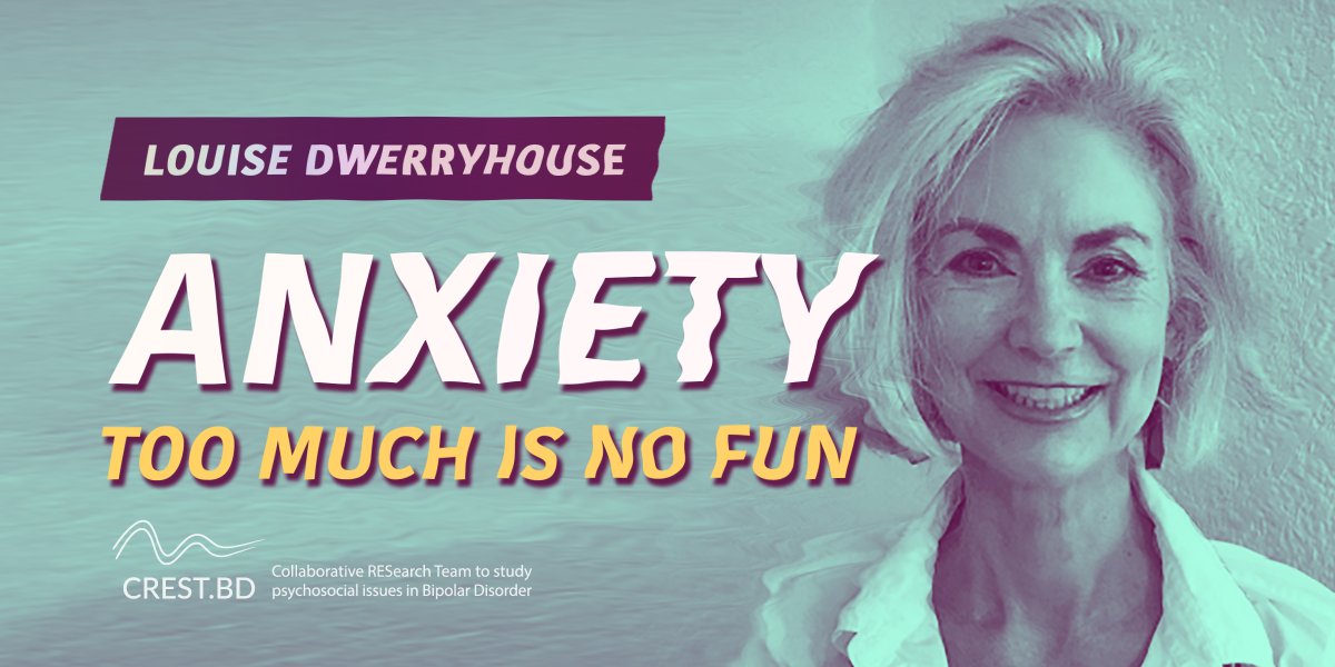 CREST_BD's tweet photo. New #BipolarBlog alert! 📢
In this heartfelt blog, Louise reflects on her anxiety, hospitalization, and how she has learned to manage her generalized anxiety to live well.
Read more here: https://t.co/G7zcpOBpin https://t.co/RyNNZJ1edK