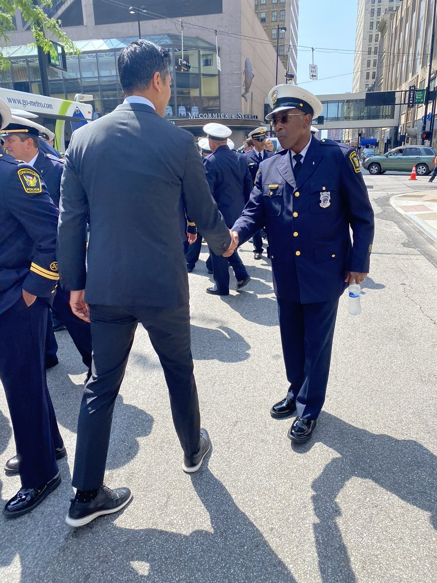 AftabPureval's tweet photo. It was an honor speaking at the kickoff to this morning's Police Memorial Parade. We remembered those brave individuals who made the ultimate sacrifice, and recognized the countless officers who put the needs and safety of those they serve, first and foremost. https://t.co/gJwj5D1rup