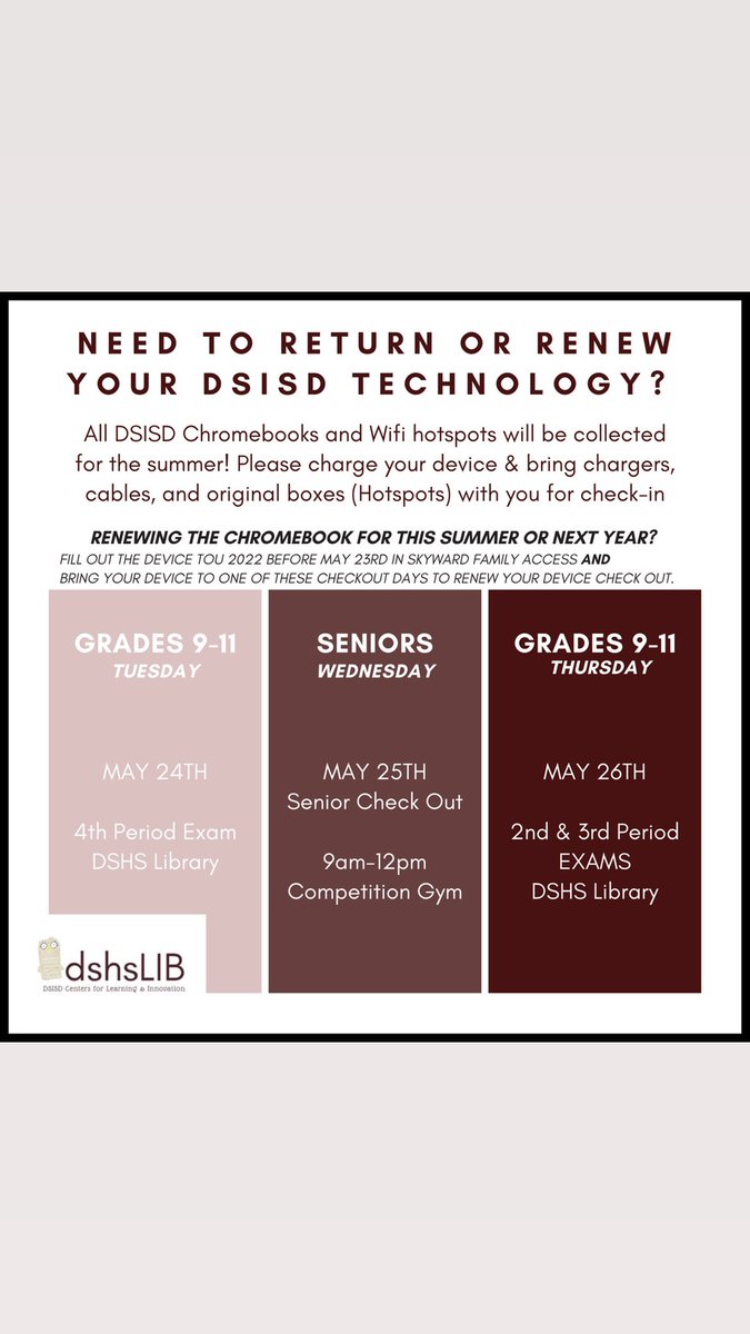 DSHS Library tweet media