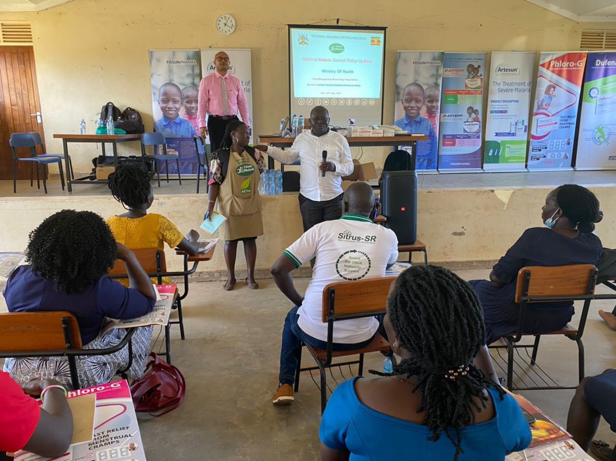 MalariaFreeUG30's tweet photo. Over 200 health workers from both private and public facilities in #Soroti were trained Today in Malaria Case Management and Implementation of Rolling out PMC in Severe Malaria. This was with partnership @Fosun_Intl @opigojimmy encouraged health workers to be passionate. https://t.co/dOw7orgVVQ
