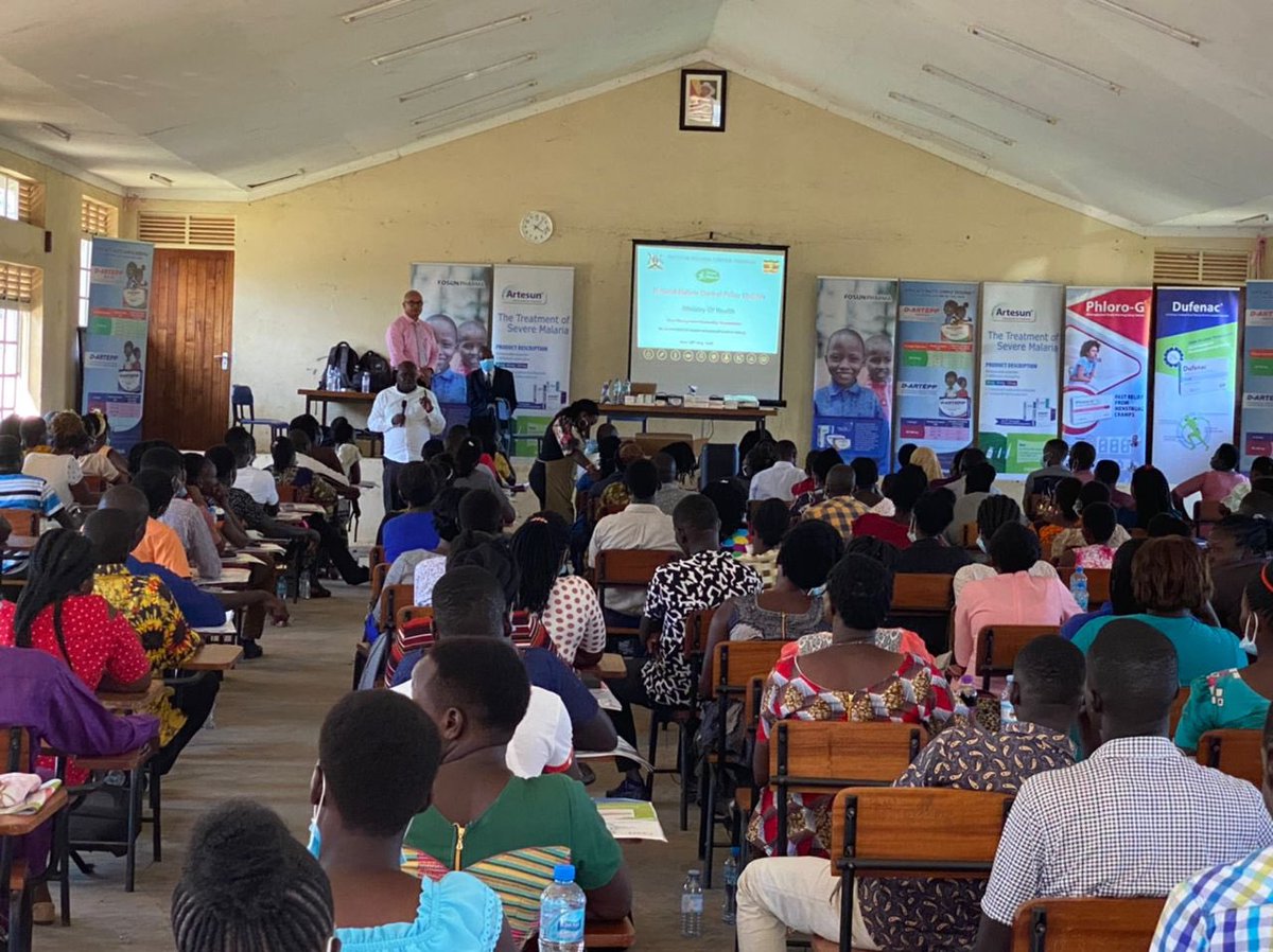MalariaFreeUG30's tweet photo. Over 200 health workers from both private and public facilities in #Soroti were trained Today in Malaria Case Management and Implementation of Rolling out PMC in Severe Malaria. This was with partnership @Fosun_Intl @opigojimmy encouraged health workers to be passionate. https://t.co/dOw7orgVVQ