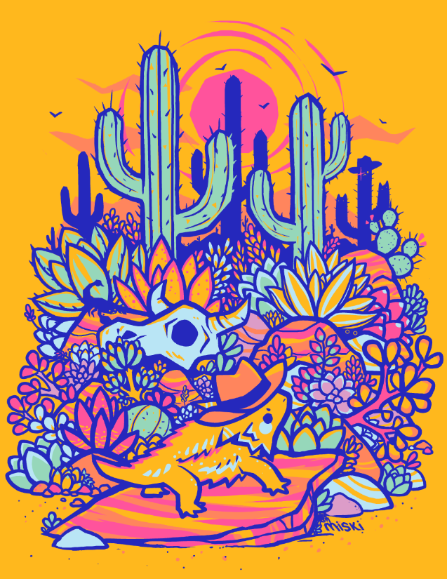 「see you on the 12th @theyetee cowboy 🌵�」|🌈miski⛈️のイラスト