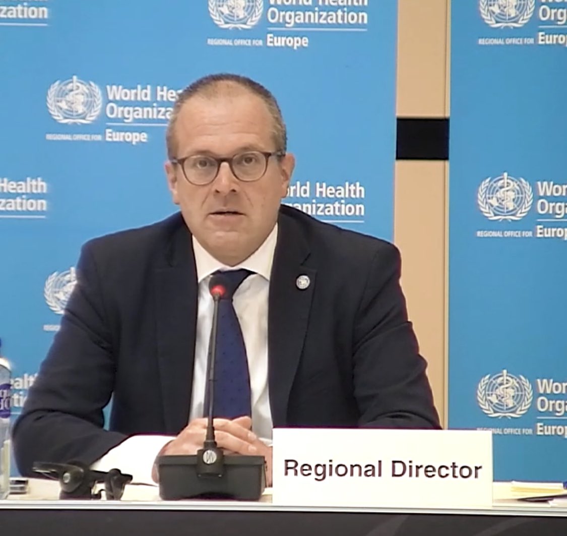 maggedyann's tweet photo. Reminded of our @WHO constitution by @hans_kluge “The health of all peoples is fundamental to peace and security and is dependent upon the fullest cooperation of individuals and states” #notmessingaround …”we owe that to every child and every man and woman that we serve” https://t.co/caNKz8Cpun