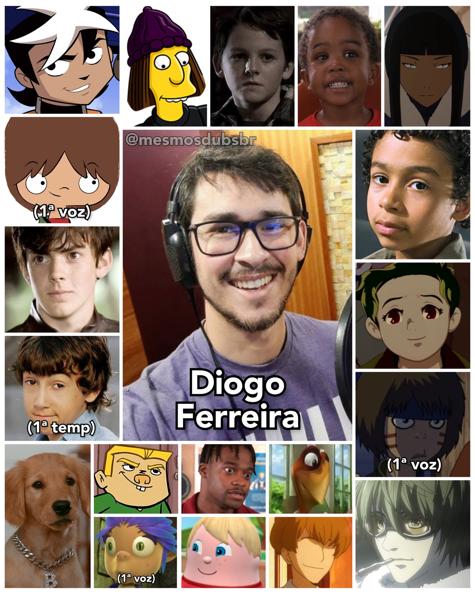 Personagens Com os Mesmos Dubladores! on X: Cara, ela tá tão na sua! Na  dublagem desde criança, o Diogo Ferreira arrasa muito, com trabalhos  excelentes como Edmundo em As Crônicas de Nárnia