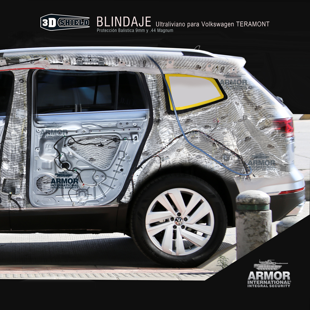 Armor_Int's tweet photo. Disponible sistema de BLINDAJE ULTRALIVIANO
para la nueva Volkswagen Teramont. Nivel III-A NIJ protección balística contra subametralladora 9mm y .44 magnum.
#3dshield #blindaje #securitypack #vw #teramont #blindados #armor #armoured https://t.co/Jga5fB6MbN
