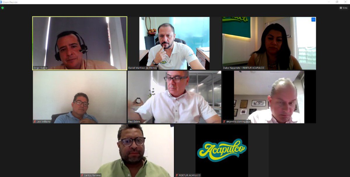 FideturAcapulco's tweet photo. Esta mañana sostuvimos reunión virtual de trabajo con ejecutivos de la aerolínea @vuelaTAR y presidentes de asociaciones en Acapulco encabezada por el secretario de turismo de Guerrero, con el objetivo de reactivar operaciones de esta aerolínea hacia el puerto. https://t.co/LVA1X4eMPf
