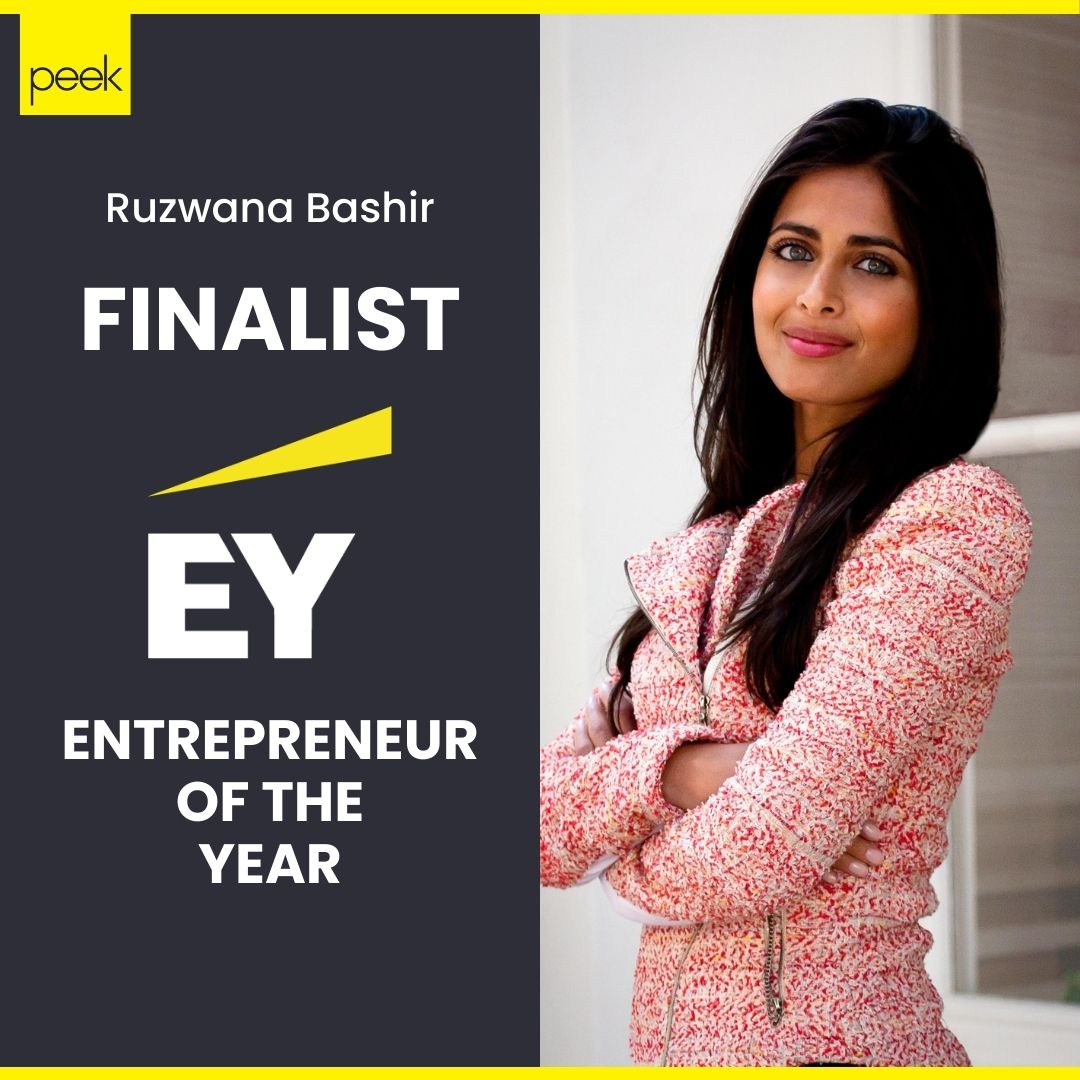 Peek (@peek) on Twitter photo Our CEO Ruzwana Bashir is a finalist for EY’s Entrepreneur of the Year! After a year of unprecedented growth where Peek.com hit $2B in bookings, she's leading the company towards an epic 2022. Congrats <a href="/ruzwana/">Ruzwana Bashir</a>! Our CEO Ruzwana Bashir is a finalist for EY’s Entrepreneur of the Year! After a year of unprecedented growth where Peek.com hit $2B in bookings, she's leading the company towards an epic 2022. Congrats <a href="/ruzwana/">Ruzwana Bashir</a>!