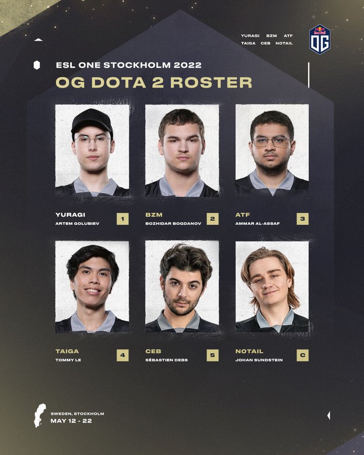 Dota 2: OG to compete in Stockholm Major with N0tail, Ceb