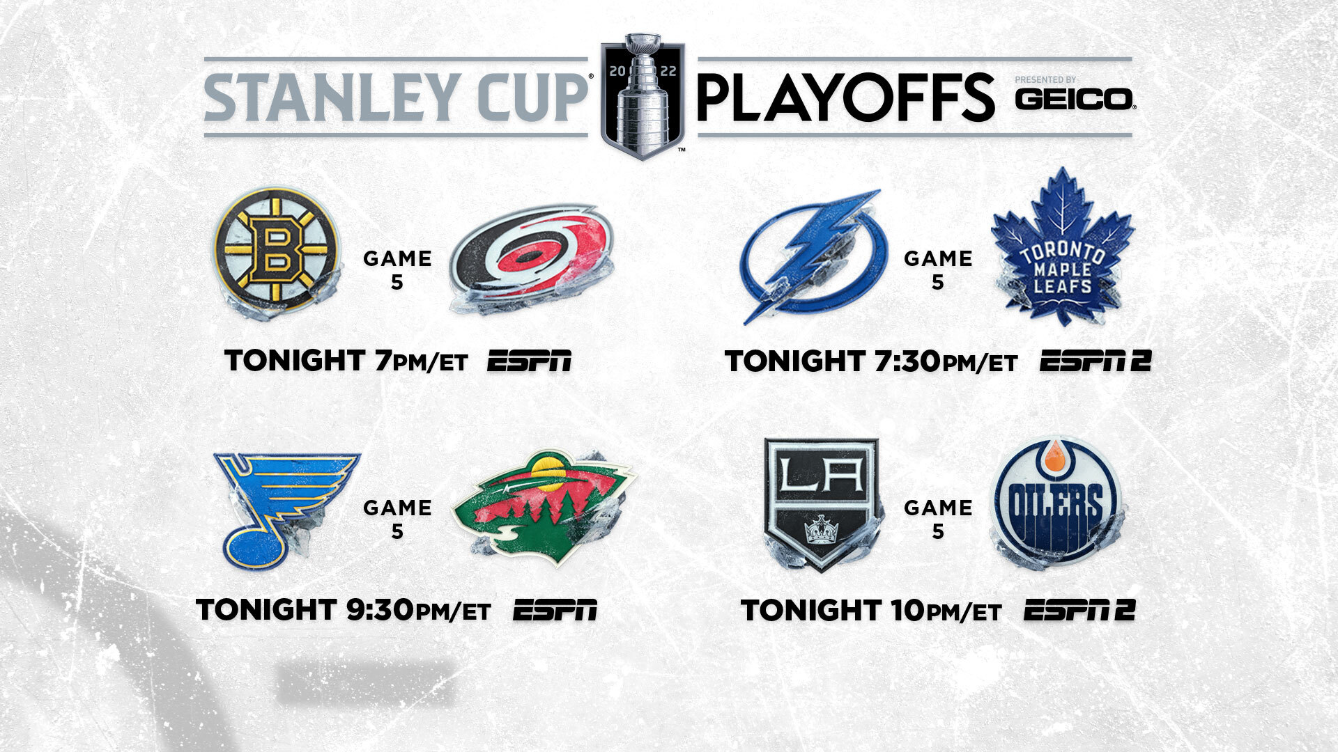 ESPN PR on Twitter "Tuesday on ESPN 🏒 7p ET NHLBruins at Canes